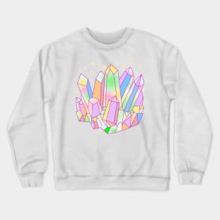Pastel Goth Crystal Cluster Kawaii Witch Crewneck Sweatshirt